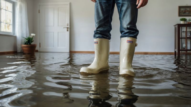 Flood Damage Cleanup detail